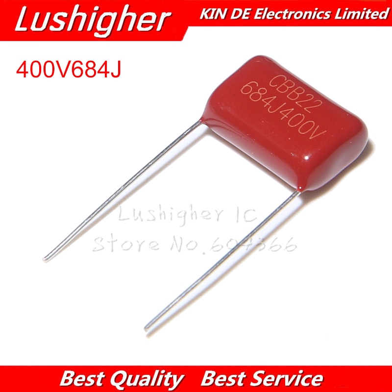 10 Chiếc 400V684J CBB Pitch 15MM 0.68UF 680nf 684 400V 684J CBB Tụ Điện ...