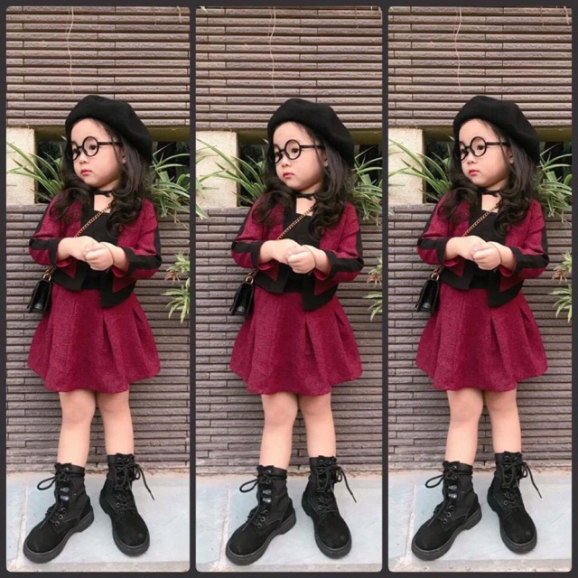Váy dạ bé gái