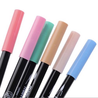 Bộ bút lông hai đầu MARVY - 6/12 màu PASTEL ngọt ngào xinh xắn 🌻 (còn có tông màu khác)