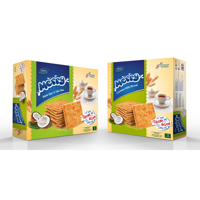 Bánh Quy Sữa dừa Merry 264g | Shopee Việt Nam