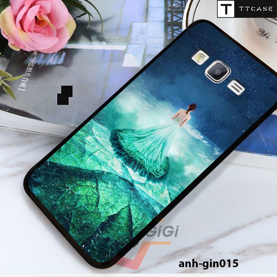 Miếng dán skin cho các dòng Samsung J2 prime, J3 2016, J5 2015, J7 2015, J1 2016 in hình phía sau một cô gái cực đẹp