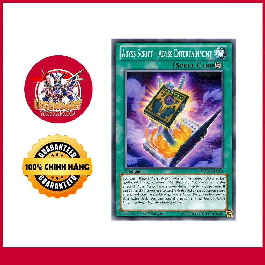[Thẻ Bài Yugioh Chính Hãng] Abyss Script - Abysstainment | Shopee Việt Nam