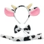 3 Pcs/set Cow Animal Headwear Set Kids Girls Boys Headbands Tie Halloween fo