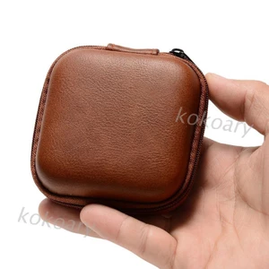 Túi da khóa kéo đựng tai nghe / cáp dữ liệu