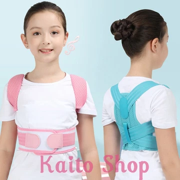 Đai Chống Gù Lưng Trẻ Em Có Miếng Đệm Vai - Đai Đeo Chống Gù Cho Học Sinh Bé Trai Bé Gái Có 2 Thanh Nẹp