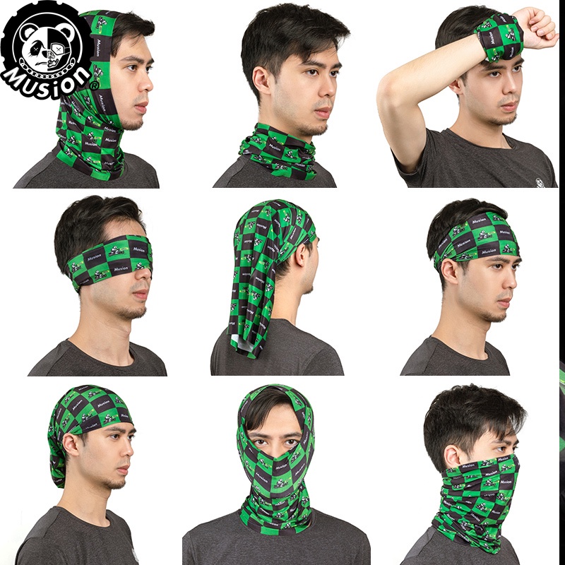 Khẩu Trang Bandana Lụa Lạnh Chống Bụi Chống Tia UV Bảo Vệ Khuôn Mặt Dùng Khi Chạy Xe Mô Tô Xe Đạp Thể Thao Ngoài Trời
