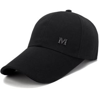 Mũ lưỡi trai ❤️ Nón kết đính logo kim loại chữ M phong cách Ulzzang form unisex nam nữ DN1682