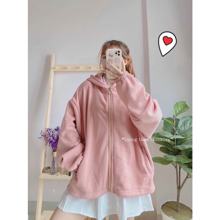 [HCM] ÁO KHOÁC NỈ CARDIGAN NỮ FORM RỘNG Y HÌNH THỜI TRANG TRẺ TRUNG HOT HIT HIYU STORE