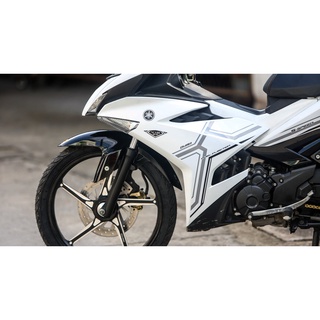Tem Rời Dán Xe Exciter 150 Y15 Trắng Đen Cực Hot, Hàng 3 Lớp Chất Lượng Cao .Team Decal
