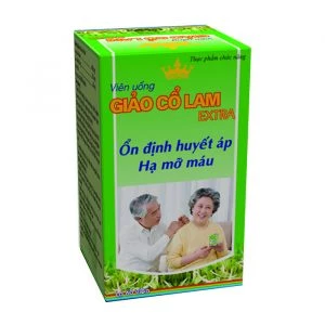 Viên uống giảo cổ lam Giúp ổn định huyết áp, hạ mỡ máu ( giảo cổ lam extra kingphar 60v)