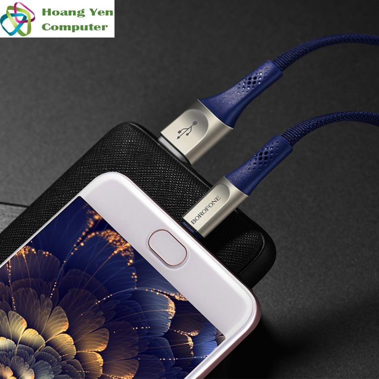 Cáp Sạc MICRO USB Borofone BU7 Dài 1.2M Dây Dù Cho Android - BH 6 Tháng 1 đổi 1 (MÀU SẮC NGẪU NHIÊN)
