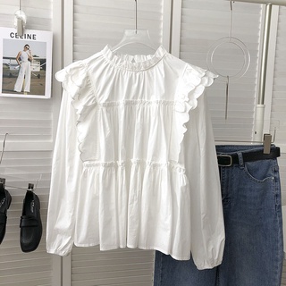 Áo Sơ Mi Nữ Dài Tay Dáng Rộng Phong Cách Hàn Quốc Baju Baju Wanita Lengan Panjang Hàng Mới Có Sẵn
