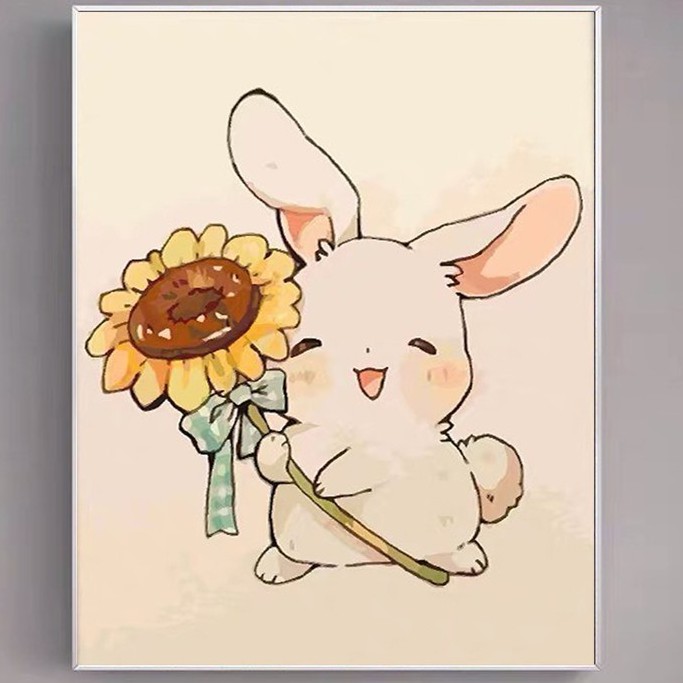 Khung Dày 2.5Cm Tổng Hợp Các Mẫu Tranh Sơn Dầu Số Hóa Hoa Hướng Dương Size  40X50 Đã Căng Khung Và Đầy Đủ Phụ Kiện | Shopee Việt Nam