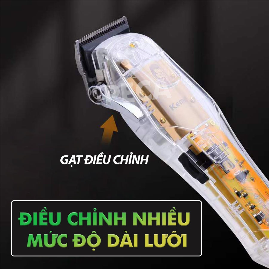 Mô tả Tông đơ cắt tóc chuyên nghiệp Kemei KM-NG203 sạc nhanh USB công suất mạnh có thể dùng cạo tóc/ fade tóc- Hàng chính hãng - 4
