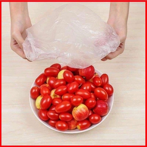 Set 100 túi bọc thực phẩm bo chun kèm túi có thể tái sử dụng