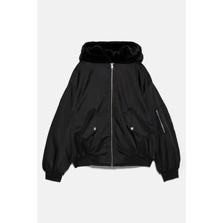 2 Màu) Áo Khoác Bomber Zara Xuất Dư Tuồn Nữ Mặc Được Hai Mặt Lót Lông |  Shopee Việt Nam