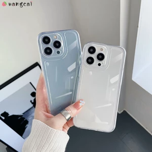Tương Thích Cho Huawei Y9s Y9 Prime 2019 Nova 9 8 7 SE 6 5T 4e P50 P40 P30 Lite P20 Mate 40 30 20 Pro Ốp Điện Thoại Trong Suốt Trong Suốt Trơn Đơn Giản Vỏ Mềm Chống Sốc