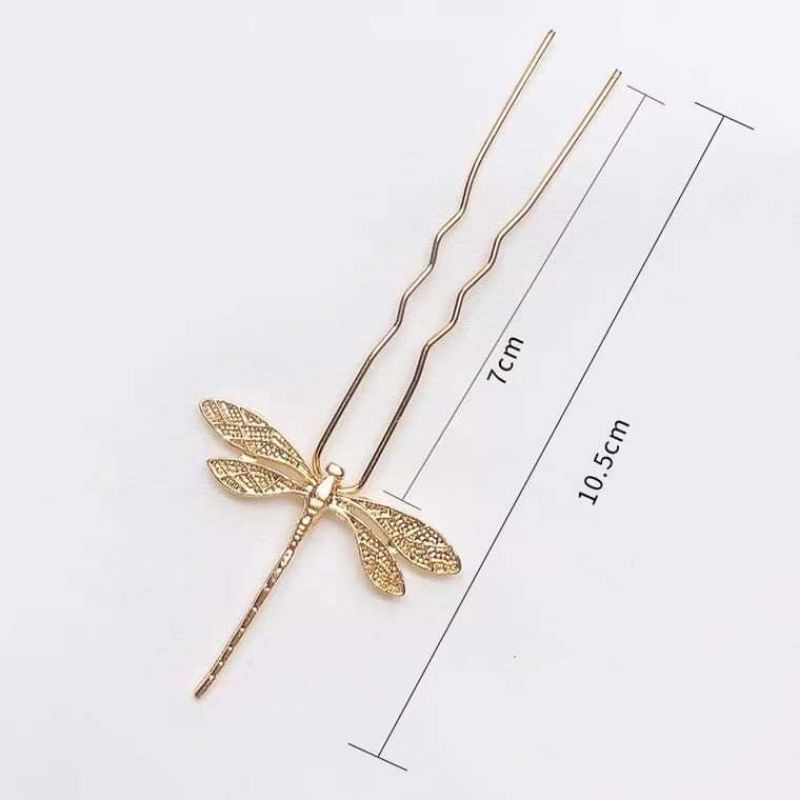 Trâm cài tóc cổ trang Trung quốc mẫu chuồn chuồn nhỏ xinh xắn, phụ kiện cài tóc cổ trang