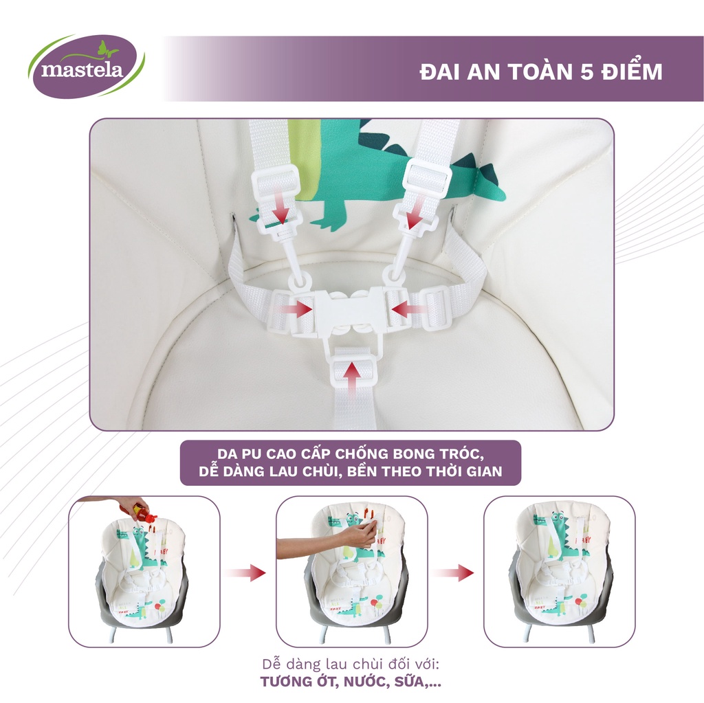 Mô tả Ghế Ăn Dặm Mastela 1016 Đa Năng 3 in 1 Cho Bé - 4