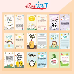 THẺ CẢM ƠN/THANKS CARD HÀNG CÓ SẴN 100 CÁI