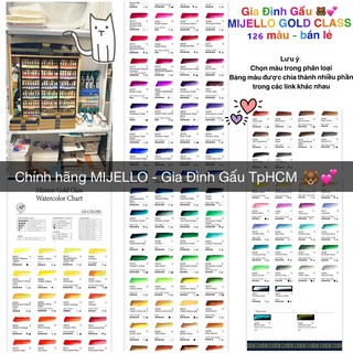 [MIJELLO p.1] Màu nước dạng tube 15ml - Mijello Gold Bảng màu 126 màu chất lượng hoạ sĩ 🐻🌸🌸