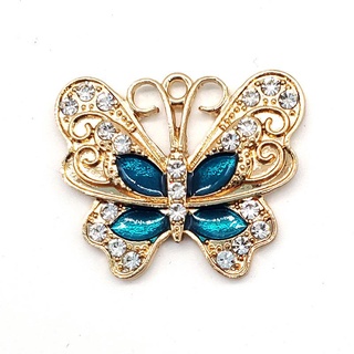 1 Chiếc Giày Thời Trang Quyến Rũ Thiết Kế Quyến Rũ Bling Kim Cương Giả Cô Gái Quà Tặng Phát Sáng Tắc Decaration Kim Loại Tình Yêu Bướm Phụ Kiện