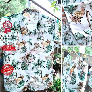 Set bộ nữ đi chơi, set bộ gia đình 4 người du lịch mùa hè mẫu dừa sứ