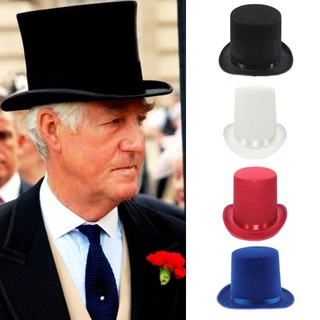 Exhila Đen Top Hat Bowler Top Hat Magician Top Hat Fancy Dress Trang Phục Phụ Kiện
