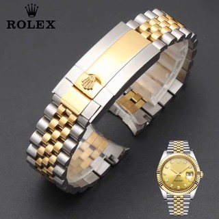 20mm 316L Bạc Vòng tay vàng trung bình bằng thép không gỉ Rolex GMT Dây đeo đồng hồ cho công cụ Rolex GMT +