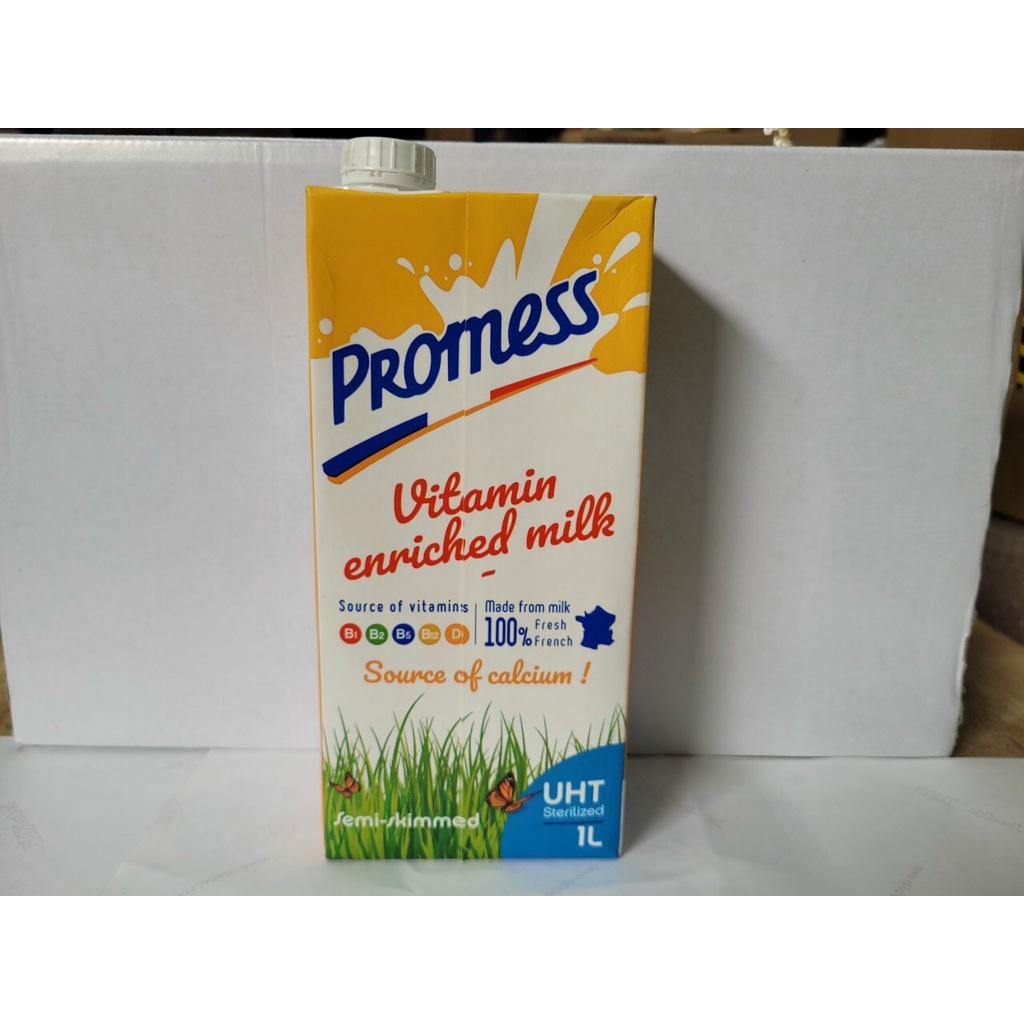 Thùng 6 hộp Sữa tươi Promess Pháp 1L | Shopee Việt Nam