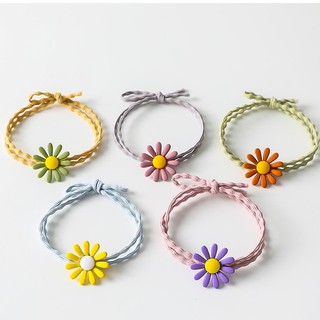 (1k) Set 20 chun buộc tóc Hoa Cúc nhiều màu sắc hot trend Qiqishop