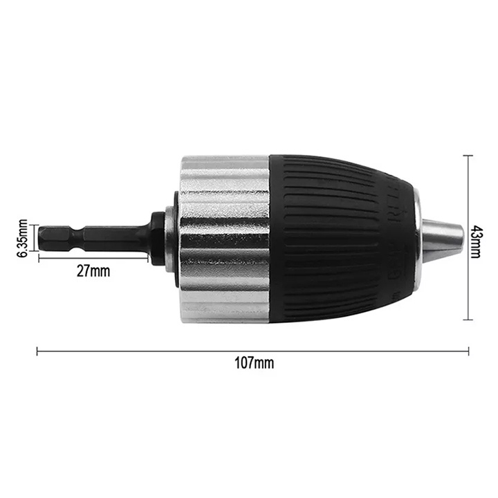 ❤️FREESHIP❤️ đầu kẹp mũi khoan 2-13mm - đầu chuyển đổi máy khoan chuôi lục giác