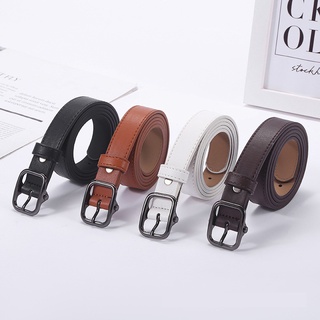 Thắt lưng nữ nam bản nhỏ Broobelt mặt đen, dây nịt lưng ulzzang unisex nhiều màu bản 2.3cm TL15