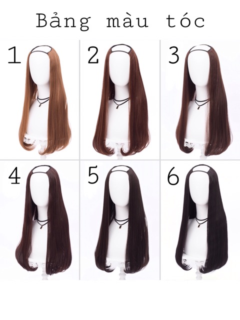 🌷 KẸP U NỬA ĐẦU🌷 TÓC GIẢ KẸP U LƯỚI HOA CAO CẤP