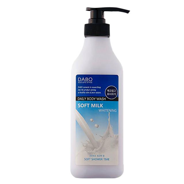 Ảnh Hàng Chính Hãng – Sữa Tắm Trắng Mịn Da Tinh Chất Sữa Tươi Cao Cấp DABO Whitening Soft Milk 750ml 1