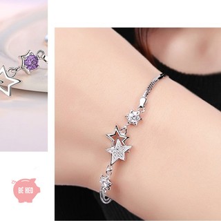 Lắc tay ngôi sao  BHLT04 tím/ trắng