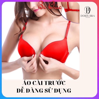 [Full size32-38] Áo lót nữ VECYLA, Áo ngực trơn cài trước A 1501 có đệm, có gọng nâng ngực Cao cấp