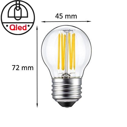 Bóng đèn led trang trí edison G45 cao cấp 4W vàng