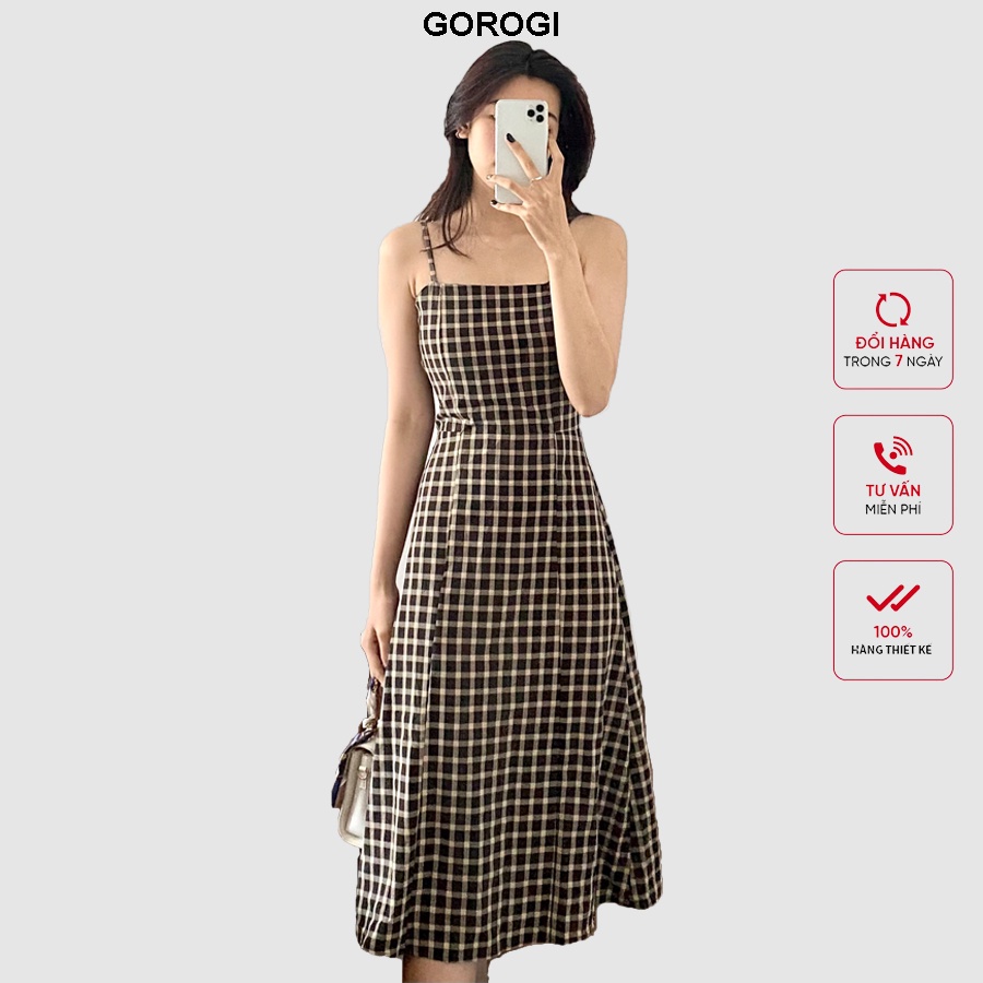 váy caro 2 dây giá tốt Tháng 5, 2024 | Mua ngay | Shopee Việt Nam