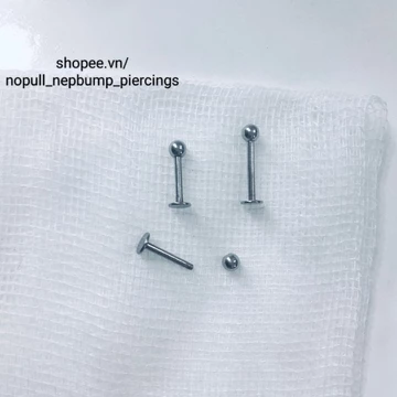 (1 chiếc) KHUYÊN CƠ BẢN - Khuyên tai - Khuyên môi - Khuyên Thép Y Tế - Khuyên tai, môi, nẹp bump