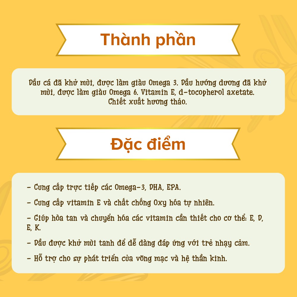 Ảnh Dầu cá ăn dặm Nutra Omega 3 nhập khẩu Chi Lê 240ml - Bổ sung DHA & EPA cho trẻ từ 7 tháng tuổi_(HiPP) 3