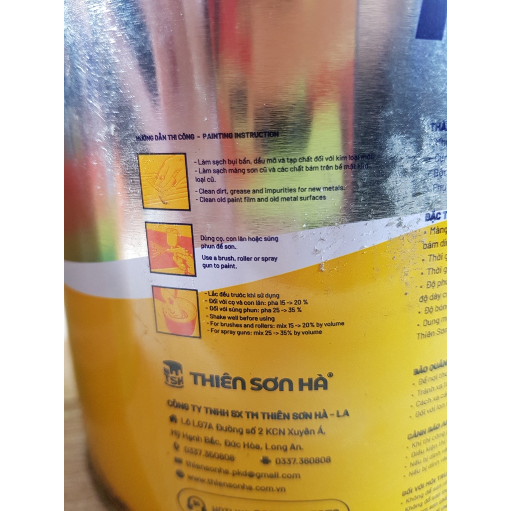 [CHÍNH HÃNG]SƠN SẮT MẠ KẼM SƠN 1 THÀNH PHẦN KOBA 800g [CÓ XUẤT HĐ GTGT](MẪU MỚI)