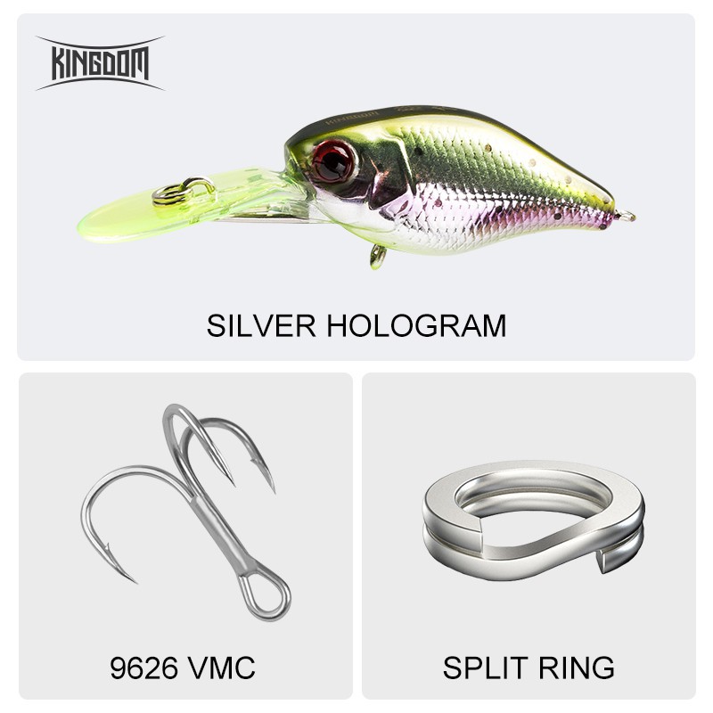 Ảnh Kingdom Mồi câu cá giả cứng 50mm 5g 4