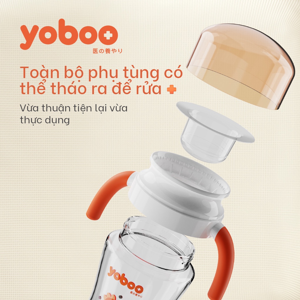 Mô tả Bình Tập Uống Cho Trẻ Yoboo Yb-0034 Dung Tích 210ml Có Quai Cầm Chất Liệu Titan - Hàng Chính Hãng - 9