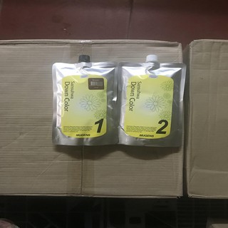 Nhuộm phủ bạc thời trang màu nâu đen (Hàn Quốc)  mugens sansuhwa down color dark brown 2 x 450g