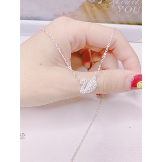 Dây chuyền Thiên nga bạc ta nguyên chất chính hãng -Bạc LOPA