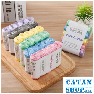 Set 5 cuộn túi rác size 45x50cm sinh học tự hủy bảo vệ môi trường GD556-Set5TR
