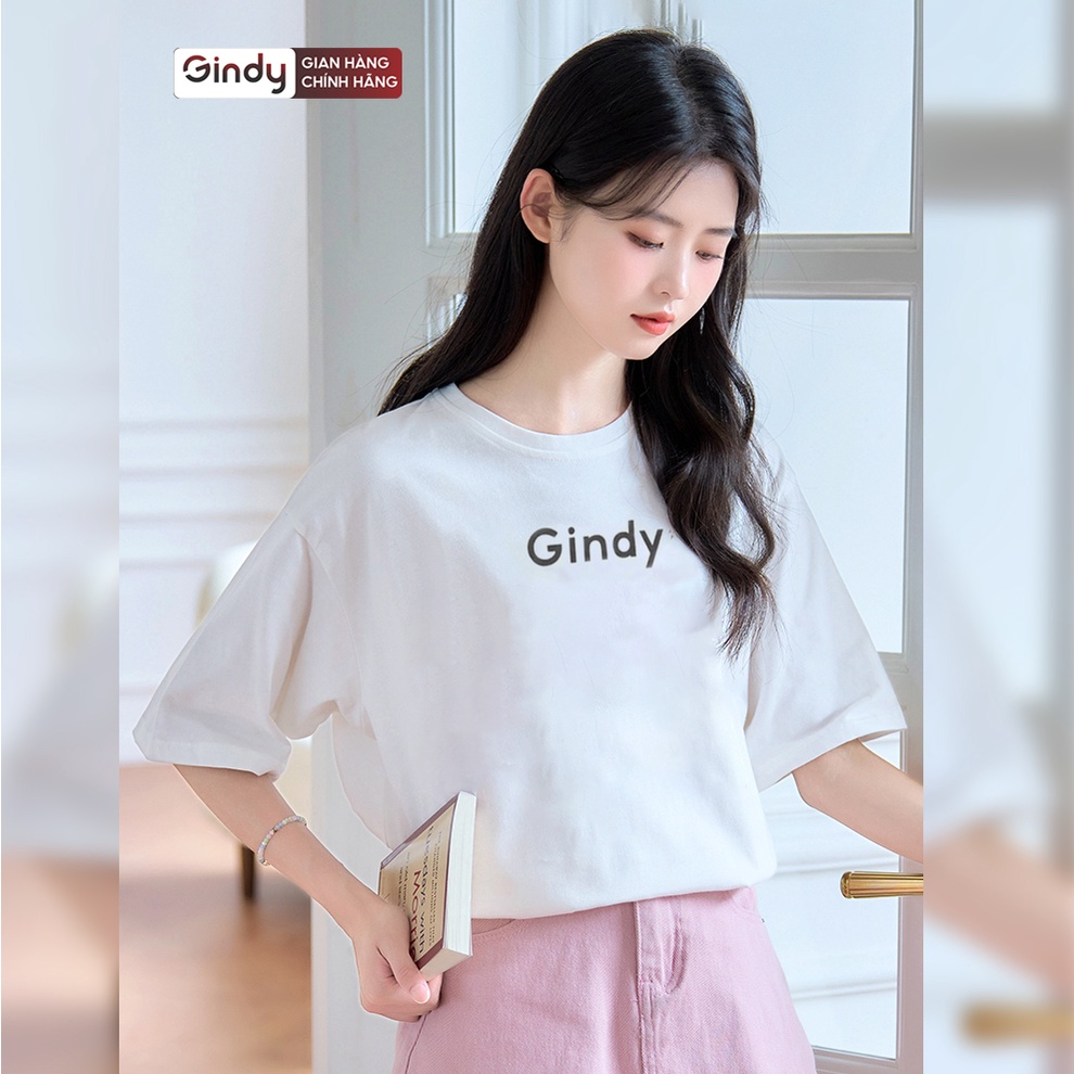 Áo thun tay lỡ Unisex 100% cotton mát phông form rộng cổ tròn Nam Nữ 4 màu xanh lá mẫu mới 2022 local brand GINDY A071