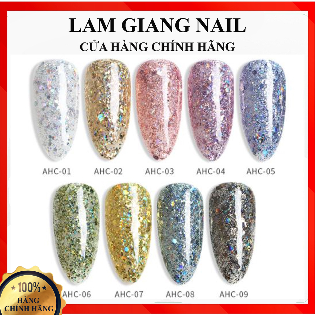 Sơn gel AS mã AHC chọn lẻ mẫu chai đỏ nhọn 9 chai 15ml siêu HOT siêu xịn
