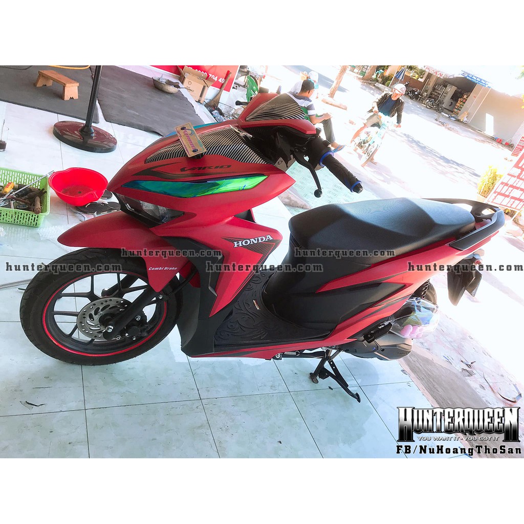 Tem rời xe Vario 2018 đỏ đen nhám. Decal chất lượng, cao cấp, bền đẹp.